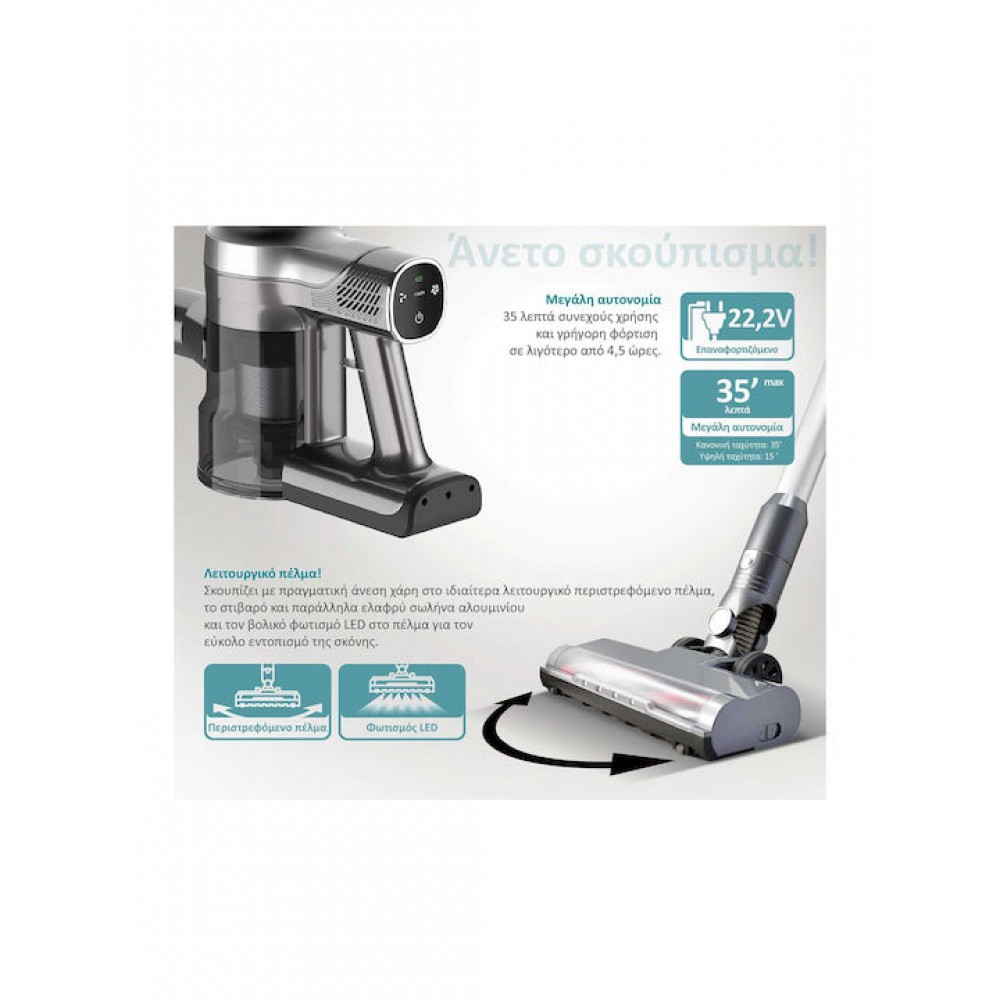 Bruno BRN-0160 Vacuum Cleaner 2 in 1 200W Silver