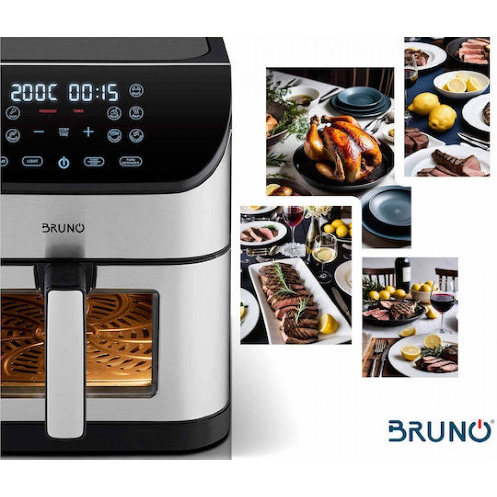 Bruno BRN-0194 Air Fryer 8lt Silver
