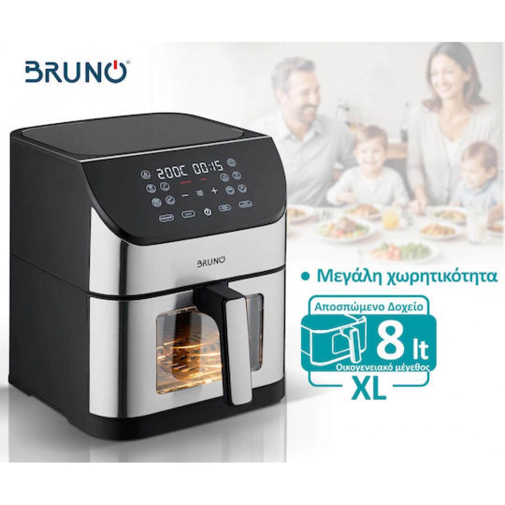 Bruno BRN-0194 Air Fryer 8lt Silver