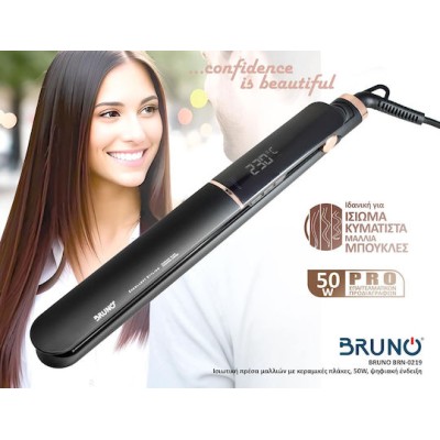 Bruno BRN-0219 Πρέσα Μαλλιών 50W  Black