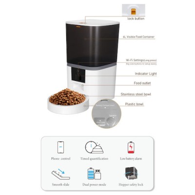 Bruno BRN-0147 Smart Pet Feeder White