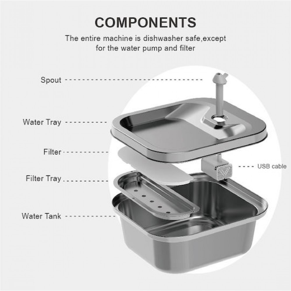 Bruno BRN-0149 Watering Can Inox