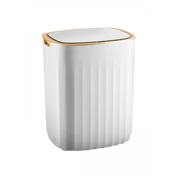 HOME USE HUH-0147 Κάδος Απορριμμάτων με Φωτοκύτταρο 9lt White  