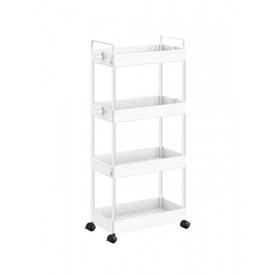 HOME USE HUH-0163 Τρόλεϊ Κουζίνας Πλαστικό White