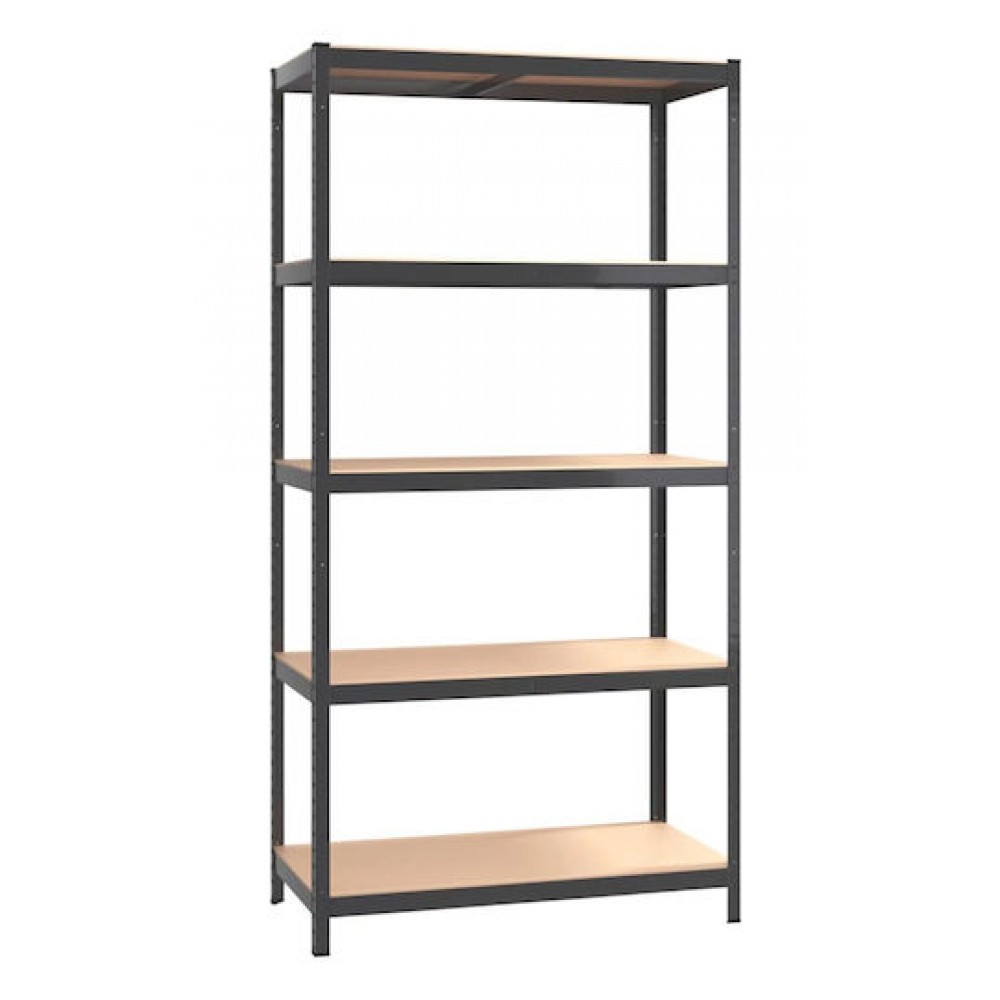 HOME USE HUH-0199 Μεταλλική Ραφιέρα Black