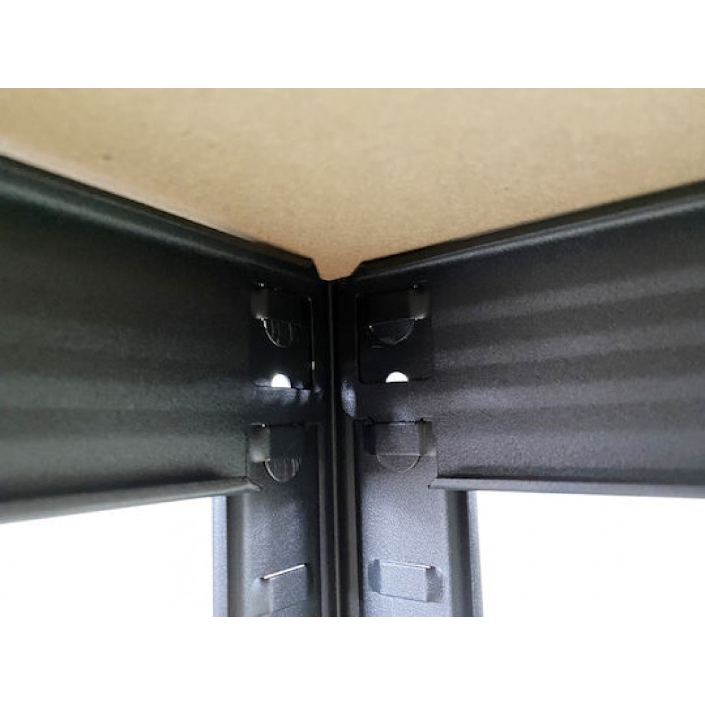 HOME USE HUH-0199 Μεταλλική Ραφιέρα Black