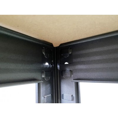 HOME USE HUH-0199 Μεταλλική Ραφιέρα Black