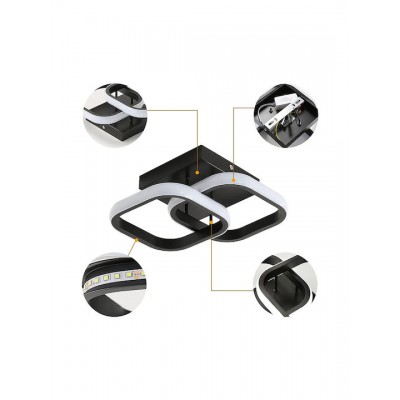 Powertech HLL-0079 Ceiling Lamp Black