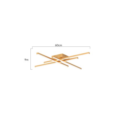 Powertech HLL-0179 Ceiling Lamp Gold