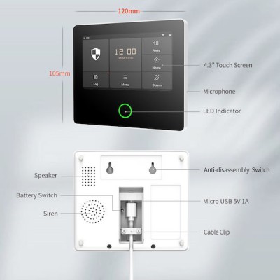 Powertech PΤ-1125 Smart Security Panel
