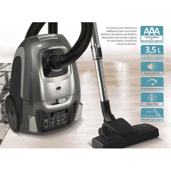 Bruno BRN-0136 Vacuum Cleaner 800W Gray