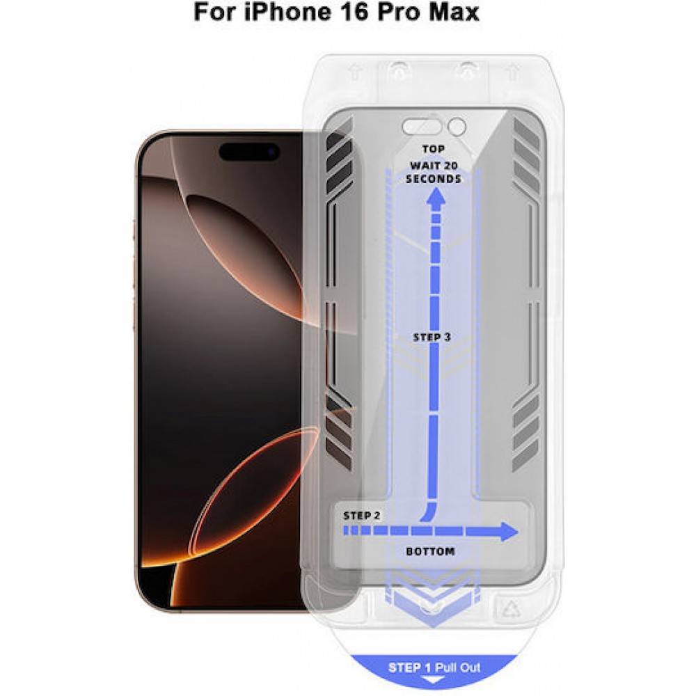 Vivid Privacy Full Face Tempered Glass Black (iPhone 16 Pro Max /iPhone 17 Pro Max)
