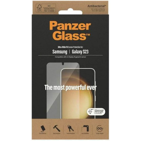 PanzerGlass Tempered Glass Ultra-Wide Fit  (Samsung Galaxy S23)