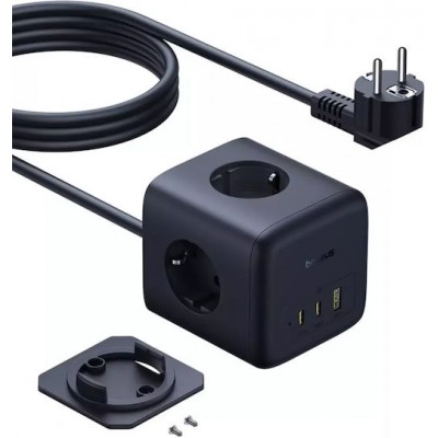 Baseus Enerfill FA11 Πολύπριζο 3 Θέσεων 67W με καλώδιο 1.5m Black