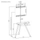 Brateck Βάση Τηλεόρασης Δαπέδου 43-65" FS28-44F-04