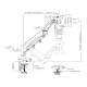 Brateck Βάση για Οθόνες Γραφείου 17-32"LDT56-C012