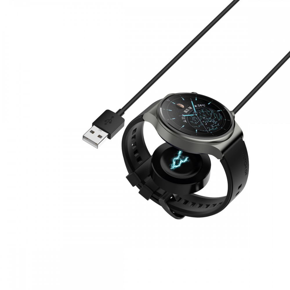 Φορτιστής Καλώδιο Type C & Αντάπτορας Μαύρο (Huawei Watch GT 3/ GT 3 Pro/ GT 4/ GT 4 PRO/ GT 5/ GT 5 PRO)