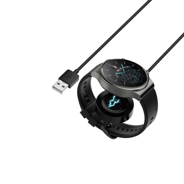 Φορτιστής Καλώδιο Type C & Αντάπτορας Μαύρο (Huawei Watch GT 3/ GT 3 Pro/ GT 4/ GT 4 PRO/ GT 5/ GT 5 PRO)