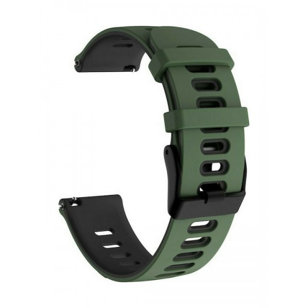 Dual Color Λουράκι Σιλικόνης Army Green/ Black (Xiaomi Redmi Watch 5 Active, Xiaomi Redmi Watch 5 Lite)