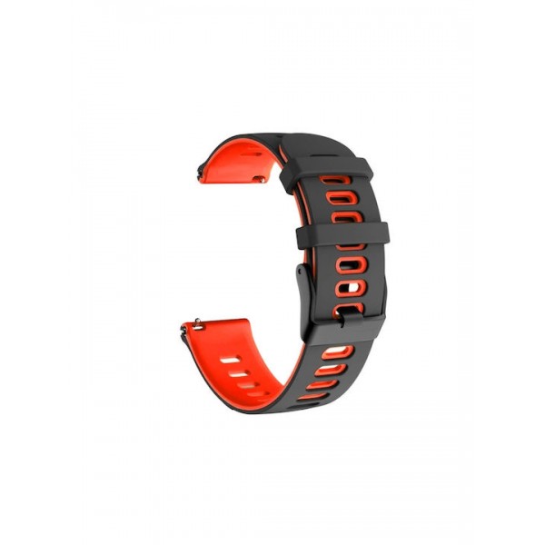 Dual Color Λουράκι Σιλικόνης Black/ Red (Xiaomi Redmi Watch 5 Active, Xiaomi Redmi Watch 5 Lite)