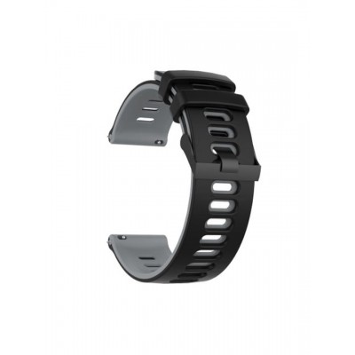 Dual Color Λουράκι Σιλικόνης Black/ Grey (Xiaomi Redmi Watch 5 Active, Xiaomi Redmi Watch 5 Lite)