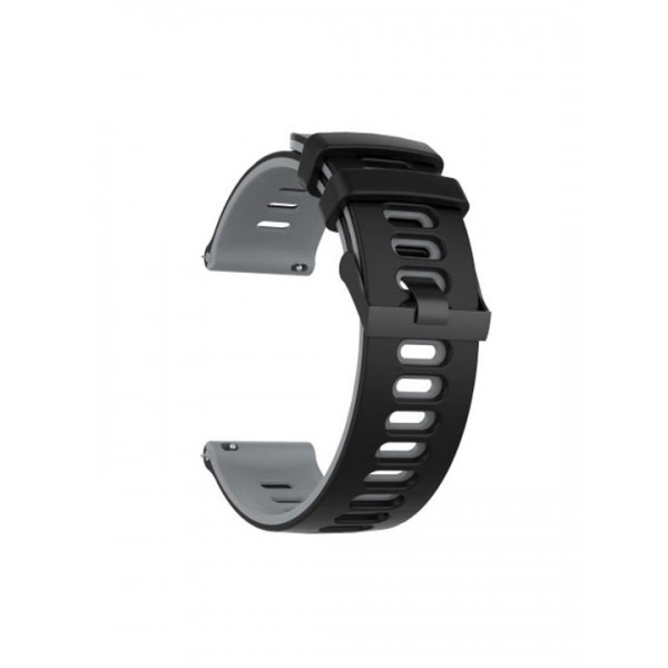 Dual Color Λουράκι Σιλικόνης Black/ Grey (Xiaomi Redmi Watch 5 Active, Xiaomi Redmi Watch 5 Lite)