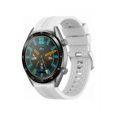   Λουράκι Σιλικόνης White (Huawei Watch GT/GT Pro 2/3/4/5 / Ultimate 46mm)