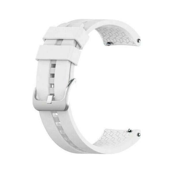   Λουράκι Σιλικόνης White (Huawei Watch GT/GT Pro 2/3/4/5 / Ultimate 46mm)