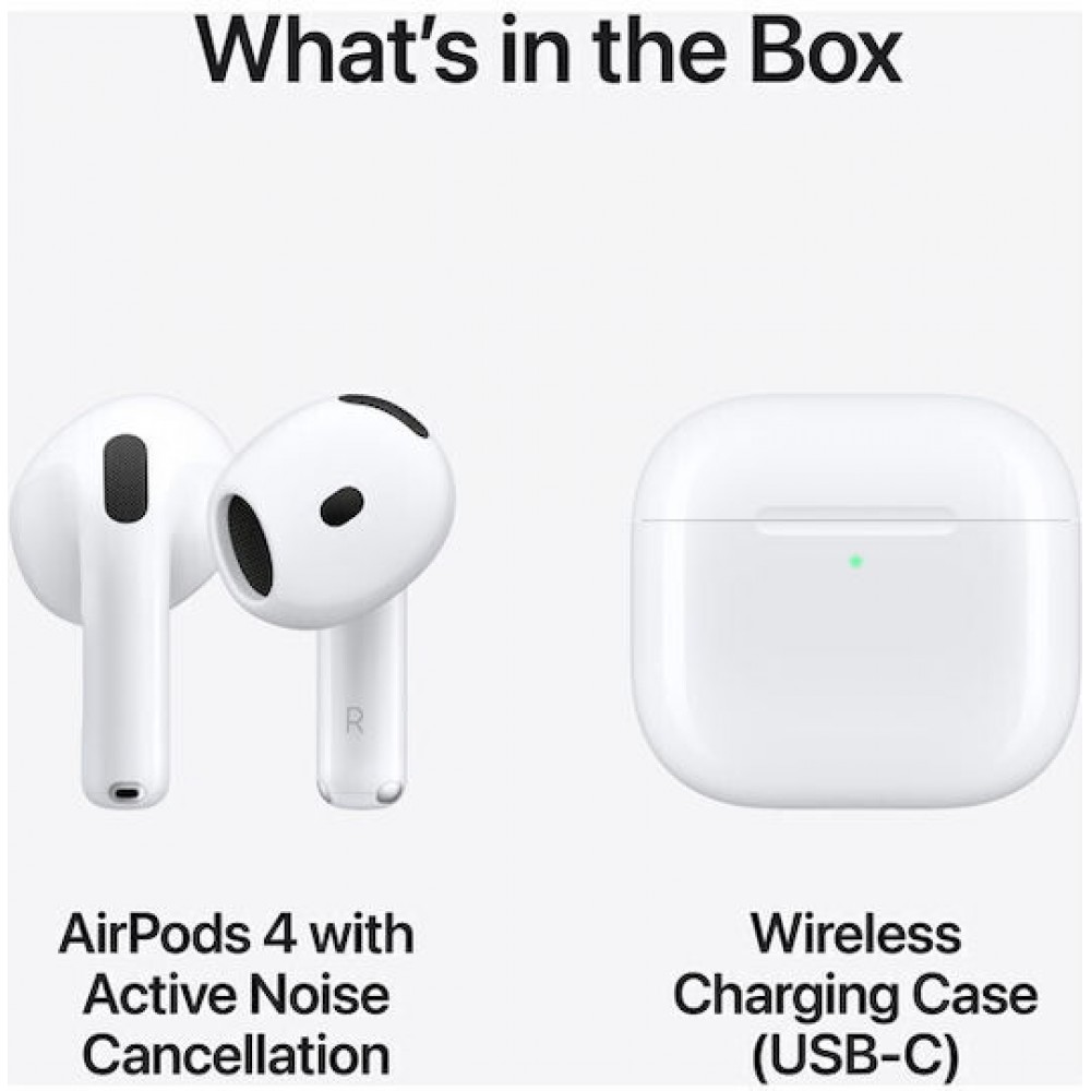 Apple AirPods 4th Generation Active Noise Cancellation White (MXP93ZMA)