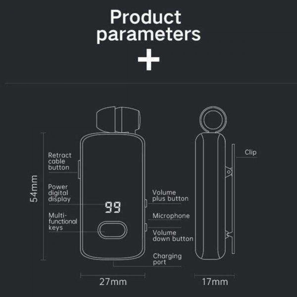 Fineblue F580 In-ear Bluetooth Handsfree Gold