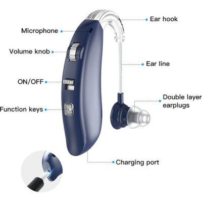 Powertech PT-1096 Hearing Aid Blue