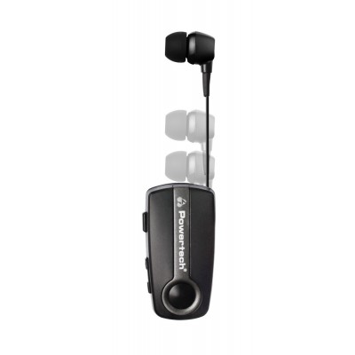 Powertech PT-998 Klipp 2 In-ear Bluetooth Handsfree Gray