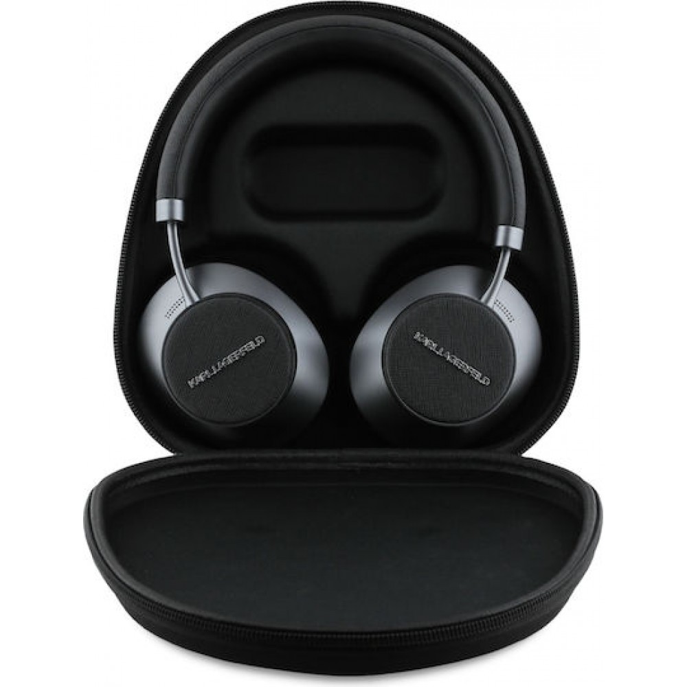 Karl Lagerfeld Saffiano Metal Logo ANC/ENC Headset Black