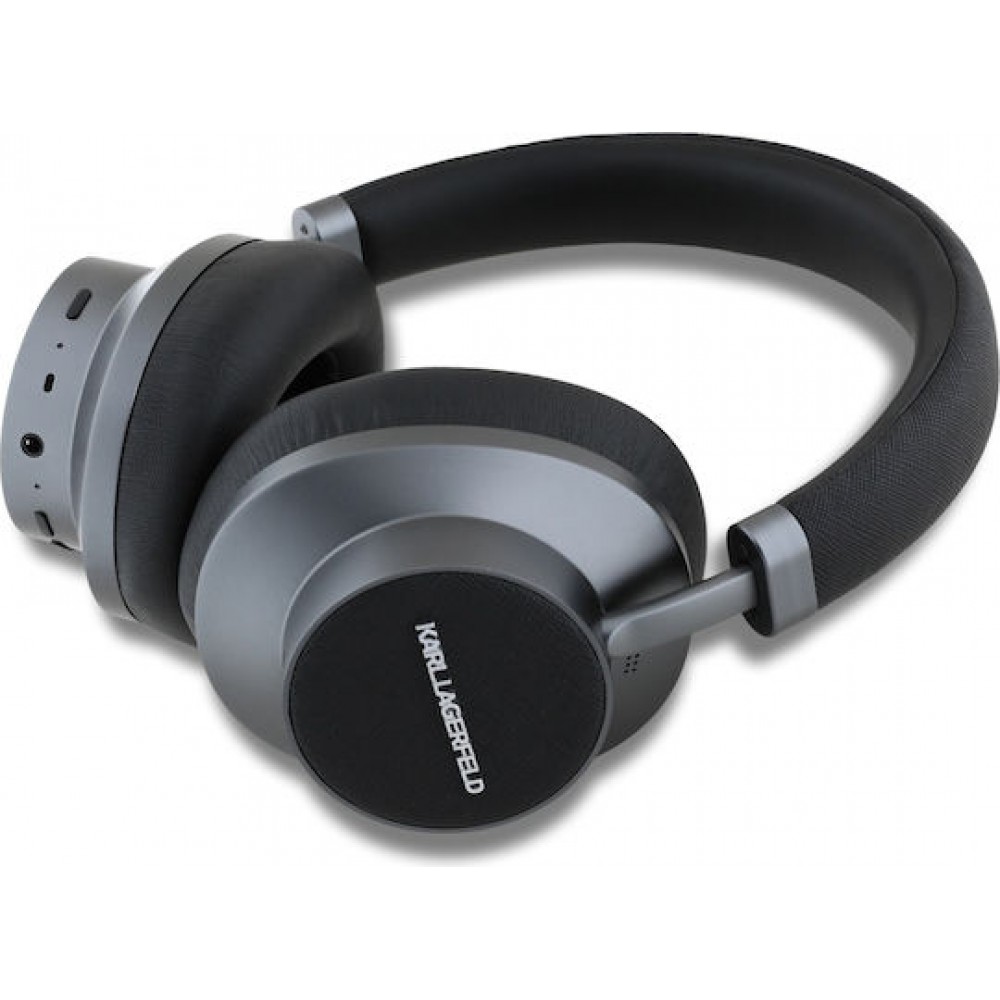 Karl Lagerfeld Saffiano Metal Logo ANC/ENC Headset Black