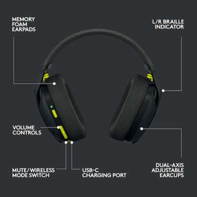 Logitech G435 Gaming Headset Black