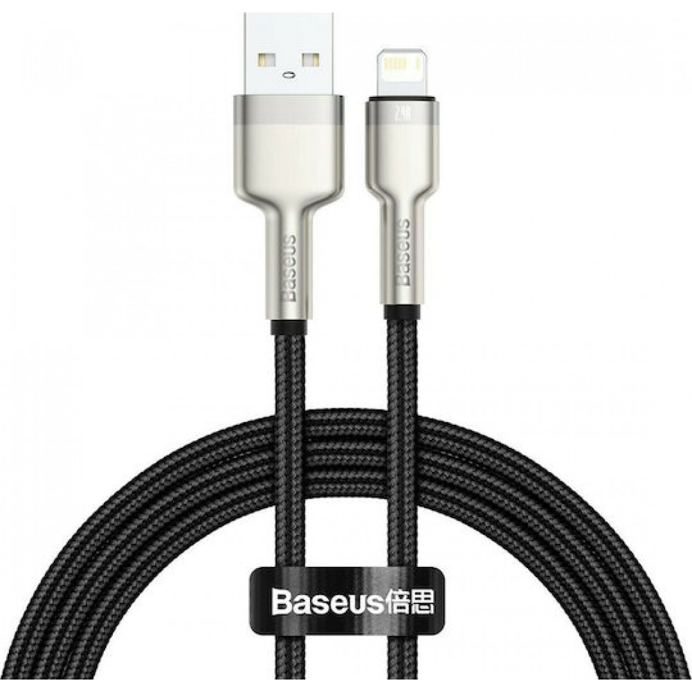 Baseus Braided USB 2.0 Cable USB male - Lightning male Black 1m (CALJK-A01)
