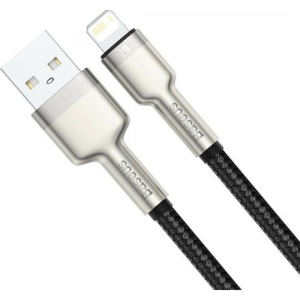 Baseus Braided USB 2.0 Cable USB male - Lightning male Black 1m (CALJK-A01)