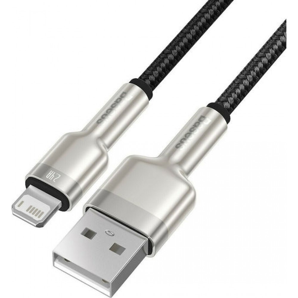 Baseus Braided USB 2.0 Cable USB male - Lightning male Black 1m (CALJK-A01)