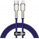 Baseus Braided USB 2.0 Cable USB-C male - Lightning male Purple 1m (CATLJK-A05)