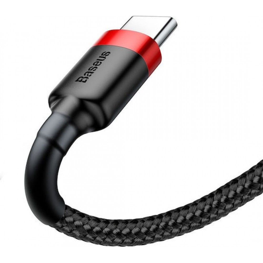 Baseus Braided USB 2.0 Cable USB-C male - USB-C male Black/Red 50cm (CATKLF-A91)