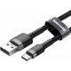 Baseus Braided USB 2.0 Cable USB-C male - USB-A male Black/Grey 50cm (CATKLF-AG1)