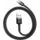 Baseus Braided USB 2.0 Cable USB-C male - USB-A male Black/Grey 50cm (CATKLF-AG1)