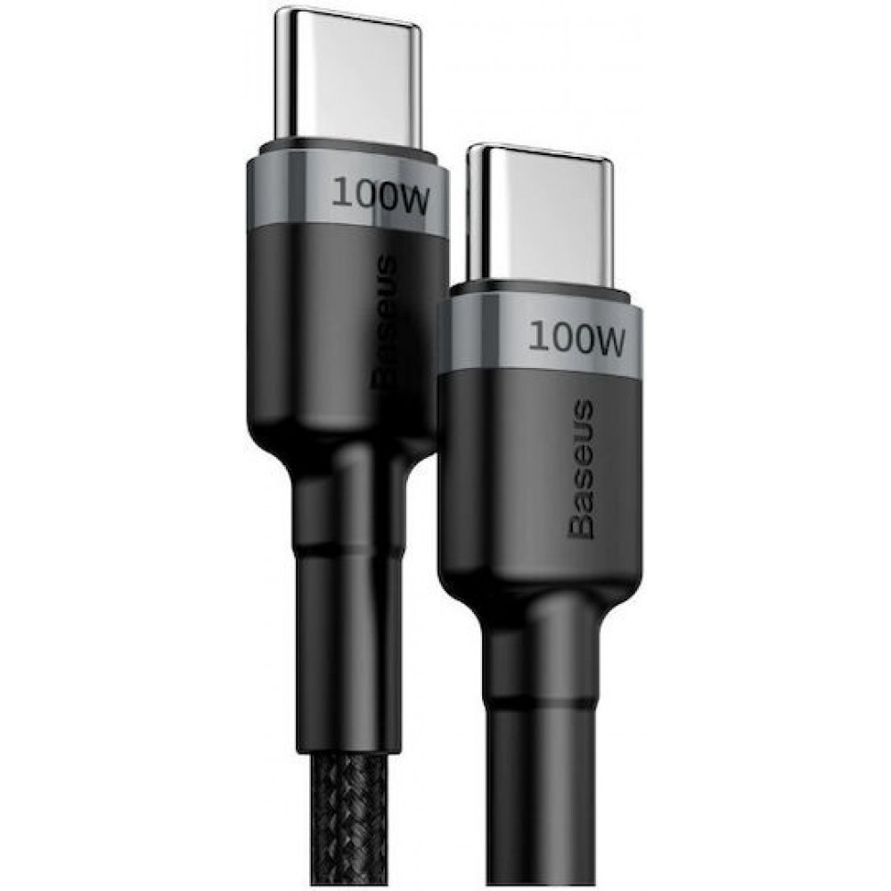 Baseus Braided USB 2.0 Cable USB-C male - USB-C male Black 2m (CATKLF-ALG1)