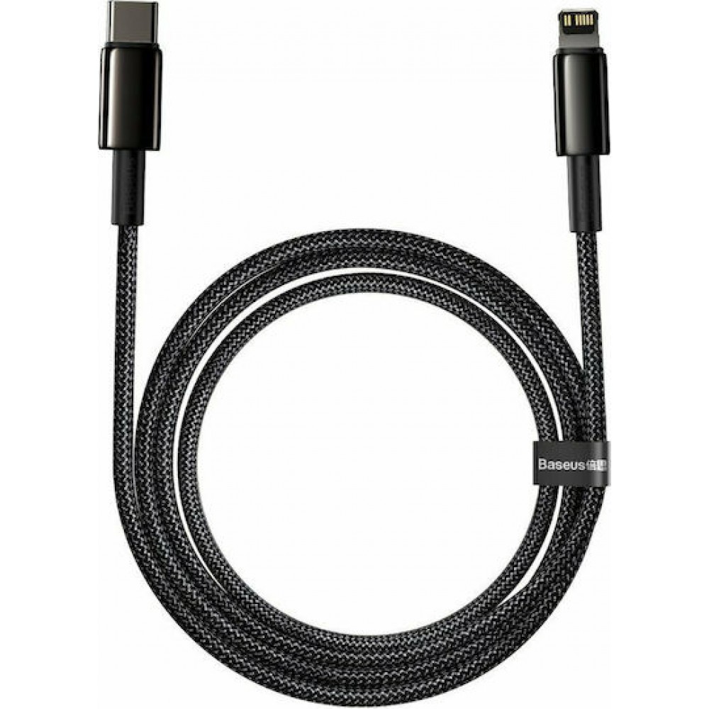Baseus Braided Data Cable USB-C male - Lightning Female Black 2m (CATLWJ-A01)