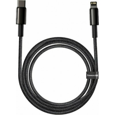 Baseus Braided Data Cable USB-C male - Lightning Female Black 2m (CATLWJ-A01)