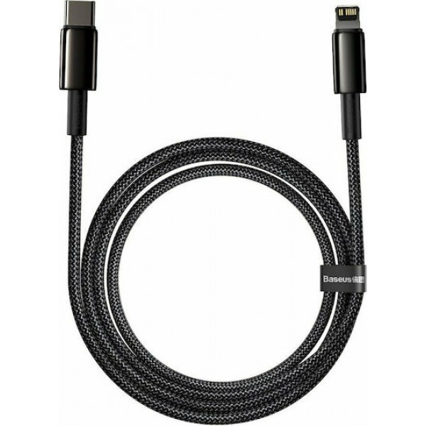 Baseus Braided Data Cable USB-C male - Lightning Female Black 2m (CATLWJ-A01)