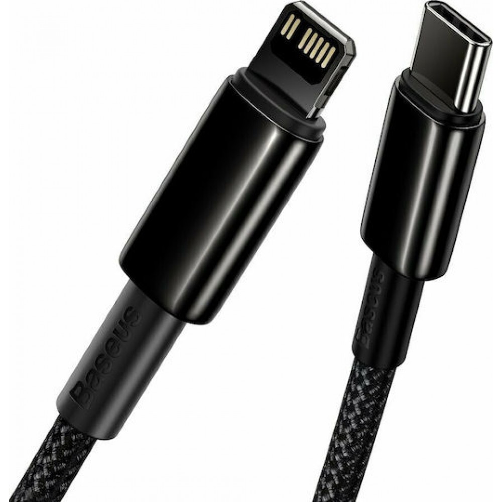 Baseus Braided Data Cable USB-C male - Lightning Female Black 2m (CATLWJ-A01)