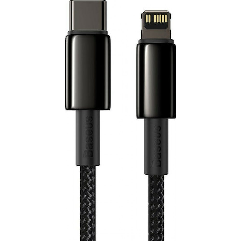 Baseus Braided Data Cable USB-C male - Lightning Female Black 2m (CATLWJ-A01)