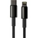 Baseus Braided Data Cable USB-C male - Lightning Female Black 2m (CATLWJ-A01)