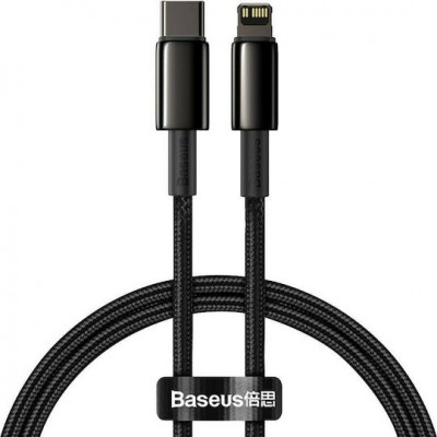 Baseus Braided Data Cable USB-C male - Lightning Female Black 2m (CATLWJ-A01)